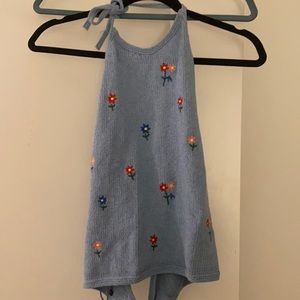 Never work zara halter knit M